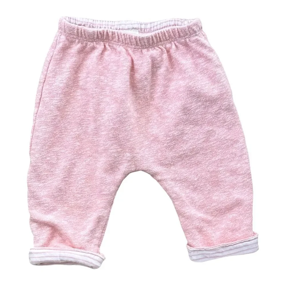 Baby Gap Girls Kids Pink Reversible Matching Sweatsuit Outfit. 3-6 Months.